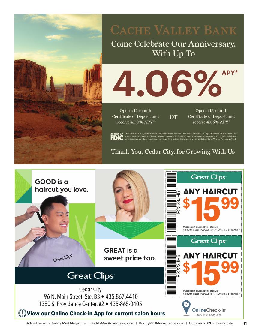 Cedar Valley Bank Buddy Mail advertisement