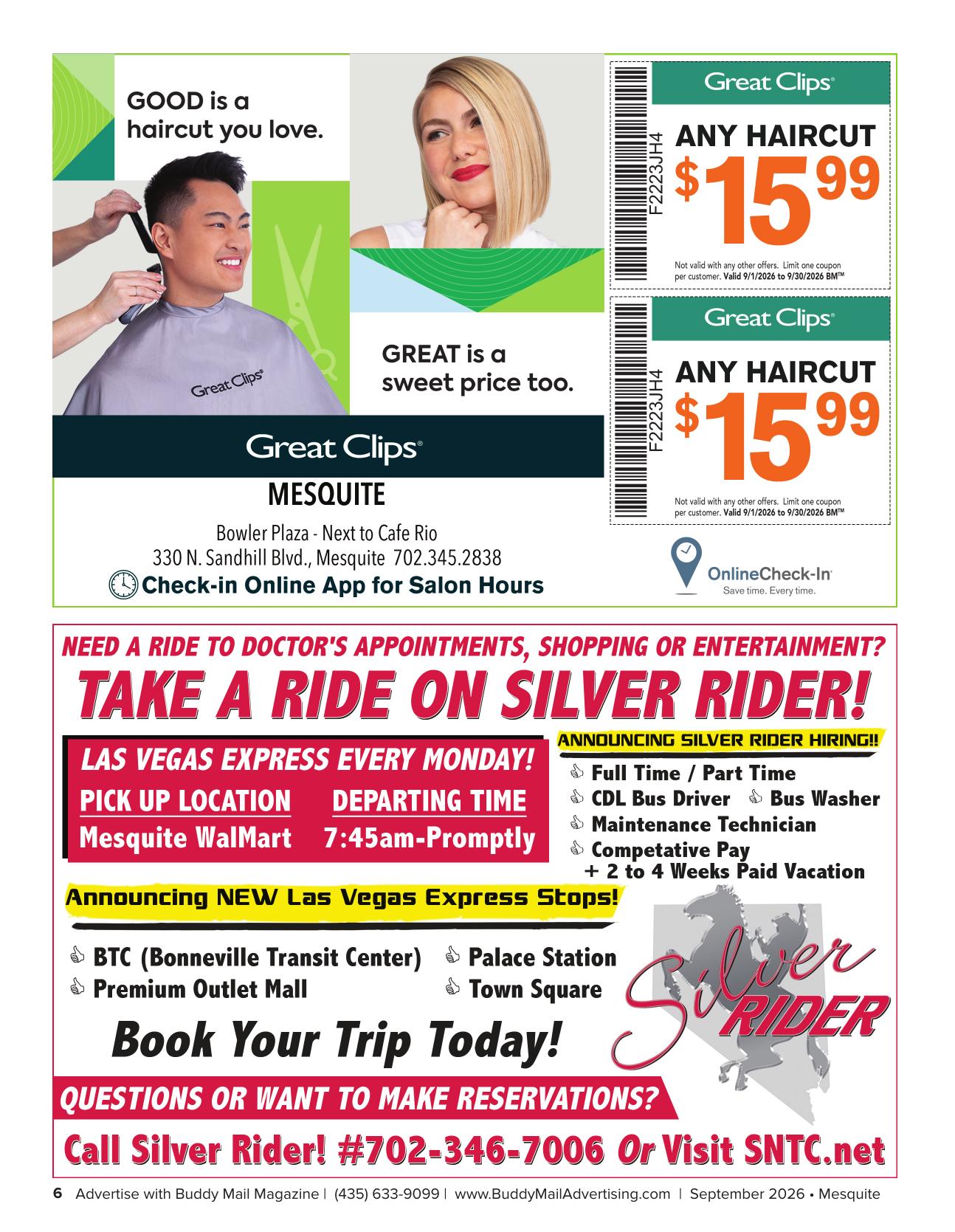 Silver Rider Buddy Mail advertisement