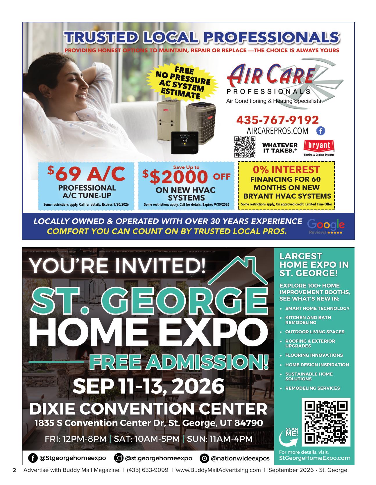 St. George Home Expo Buddy Mail advertisement
