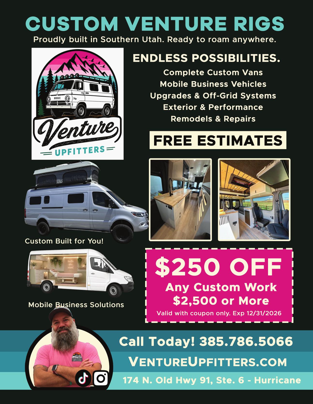 Venture Upfitters Buddy Mail advertisement
