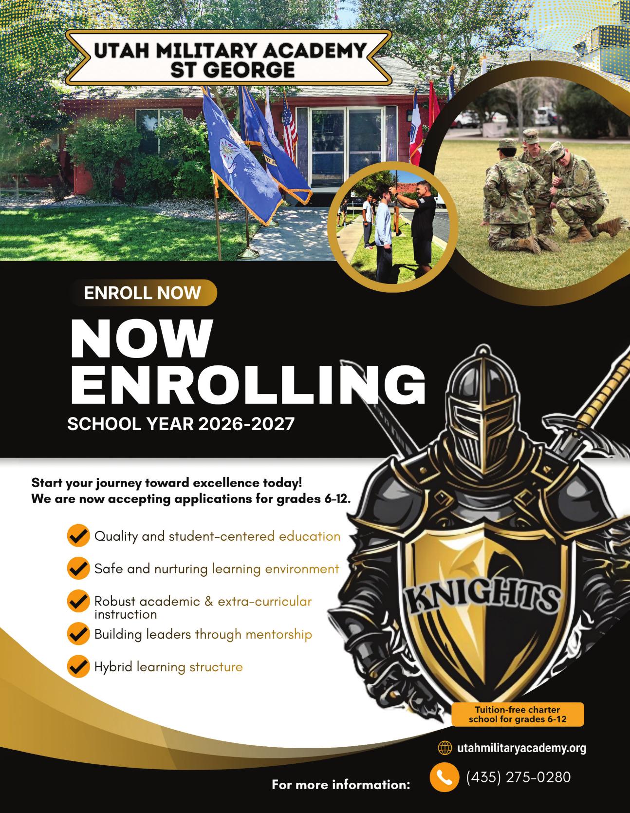 Utah Military Academy · St. George Buddy Mail advertisement