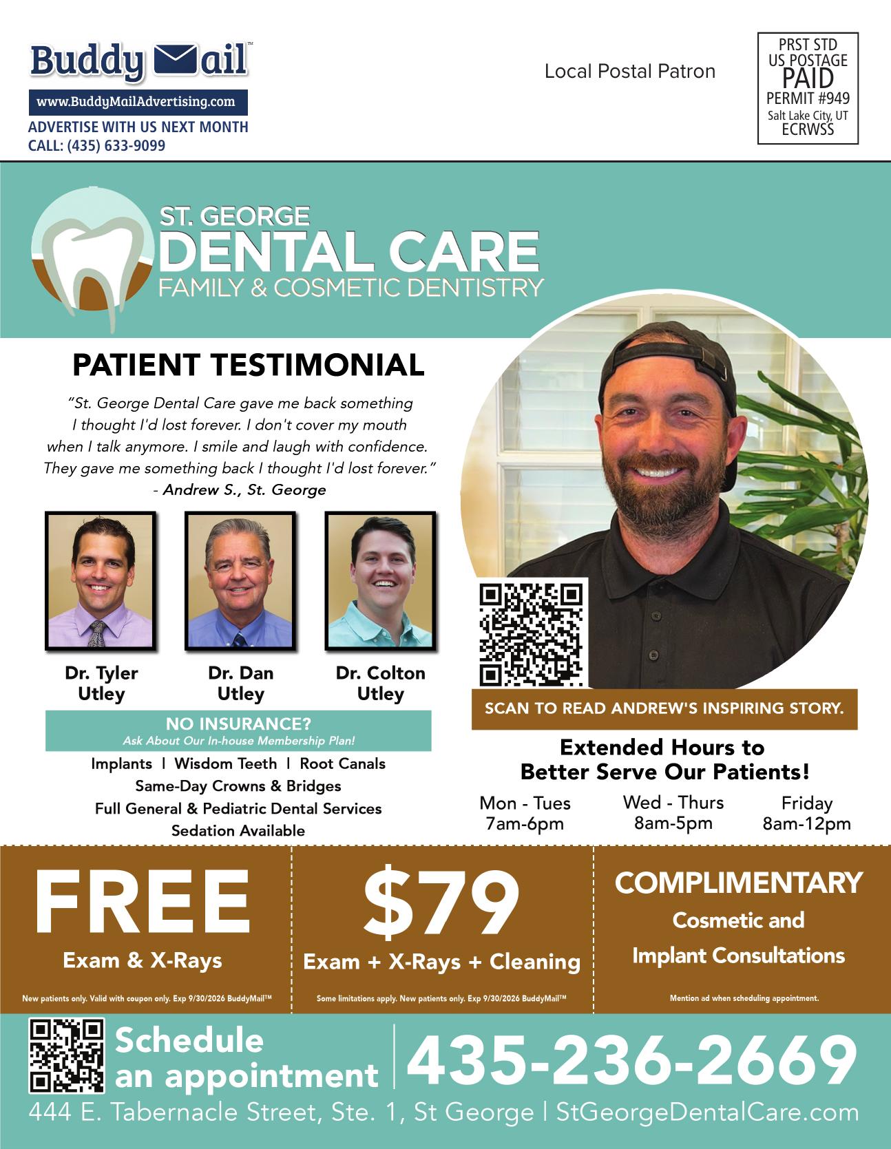 St. George Dental Care Buddy Mail advertisement