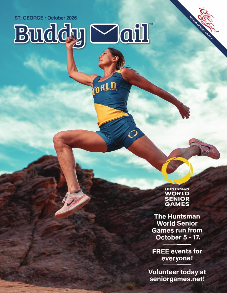 Huntsman World Senior Games Buddy Mail advertisement