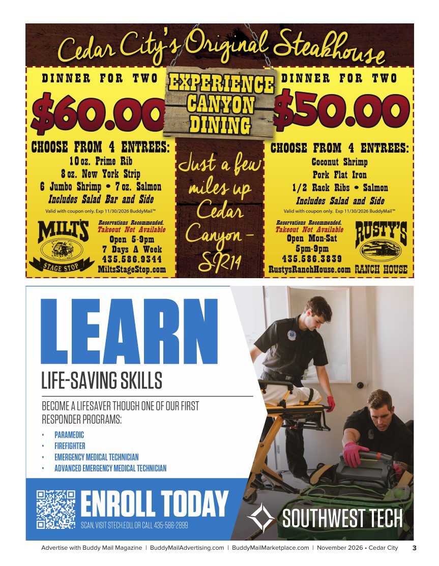 Cedar City Buddy Mail page 3